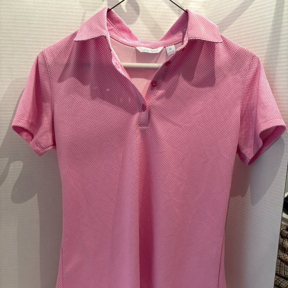 Lady Hagen, Size S, Women's Golf Polo, Pink, Button Up, Short Sleeve